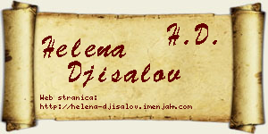 Helena Đisalov vizit kartica